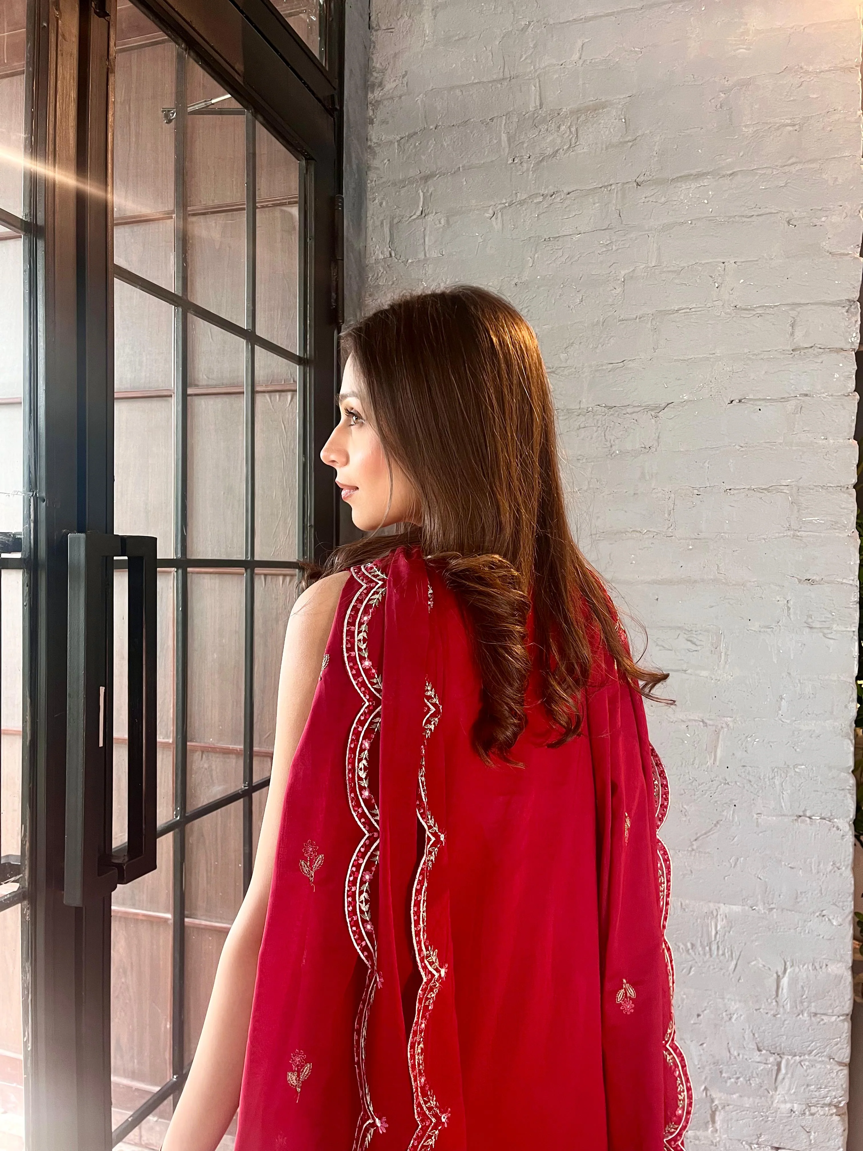 Crimson - Luxury Lawn Suit - Image 4