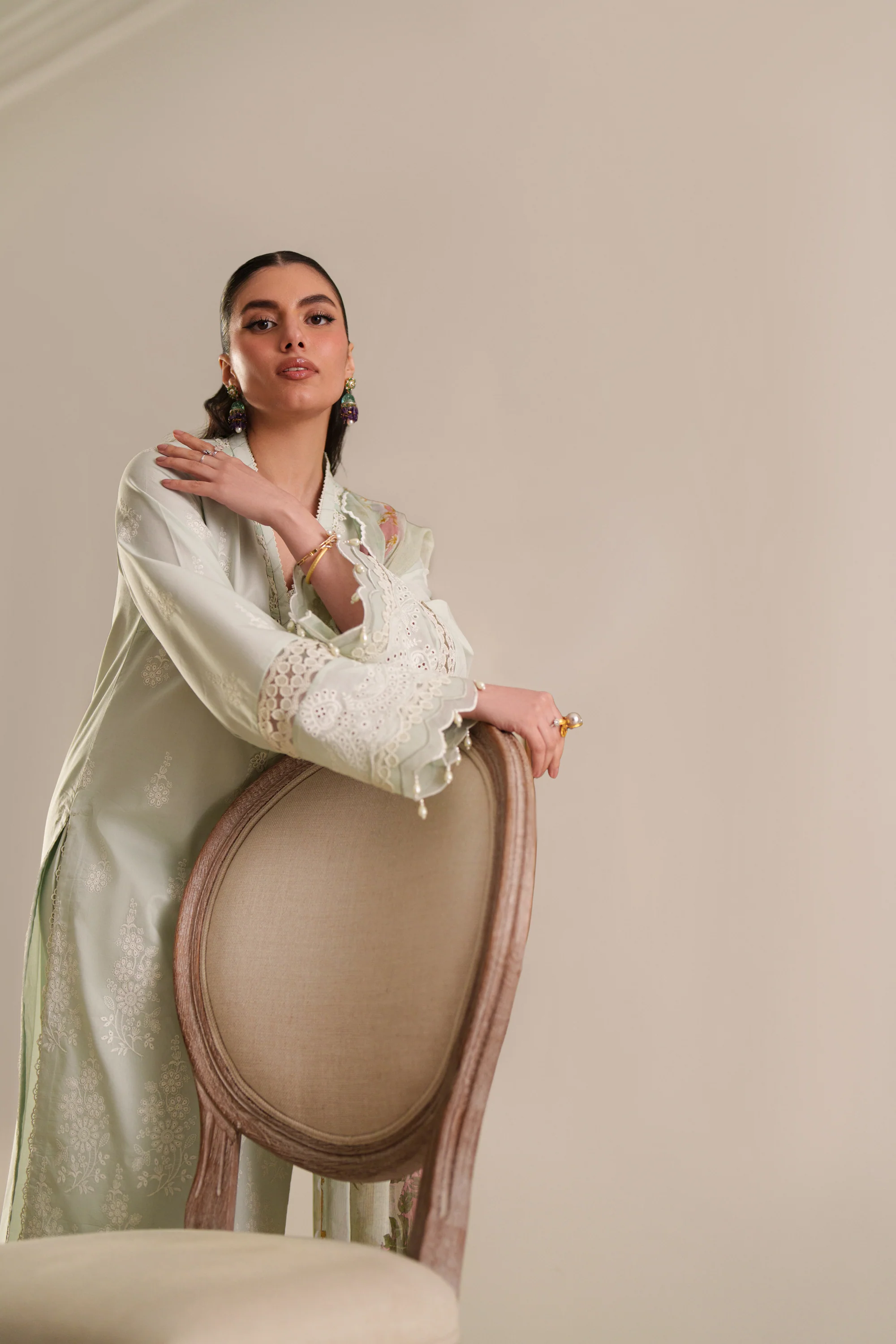 Ethereal Mint - Luxury Lawn Suit - Image 6
