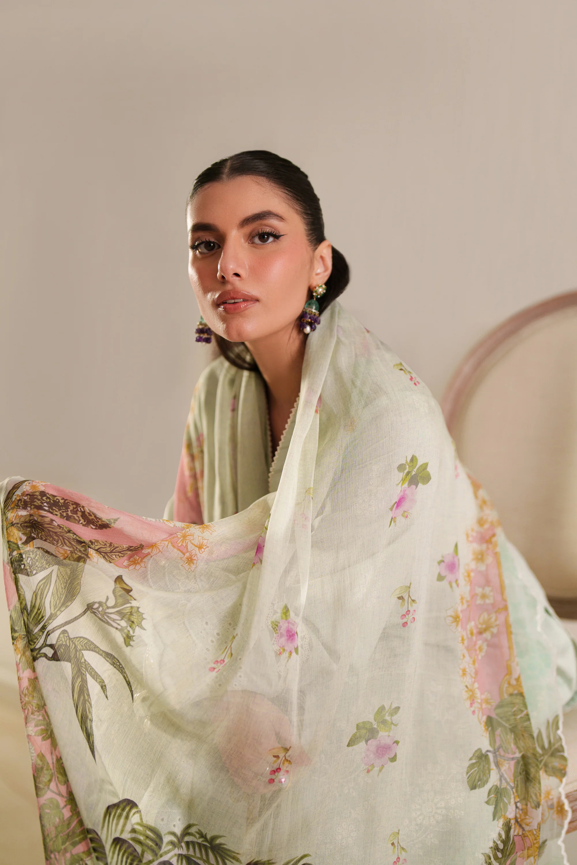 Ethereal Mint - Luxury Lawn Suit - Image 7