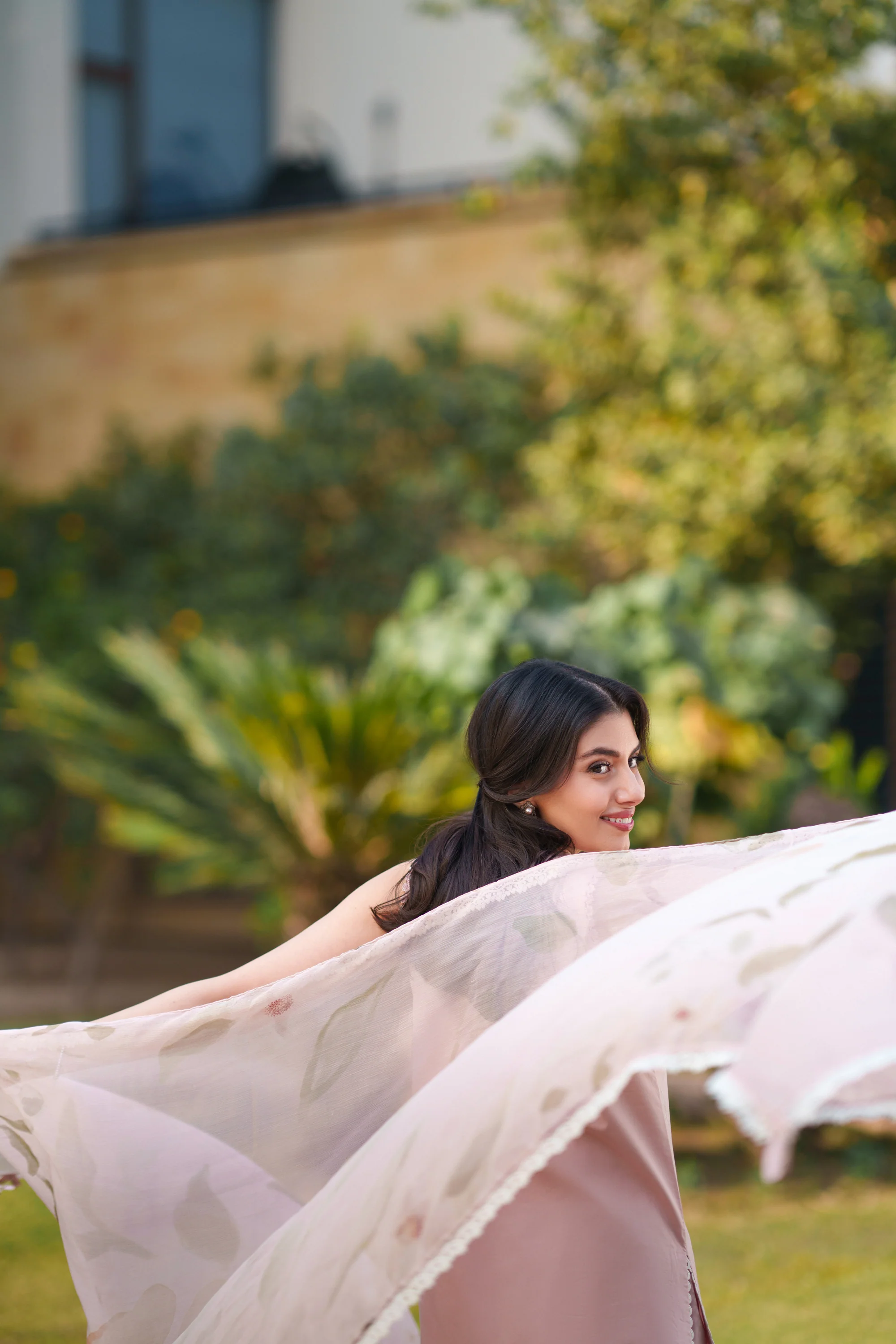 Rosy Whisper - Luxury Lawn Suit - Image 9