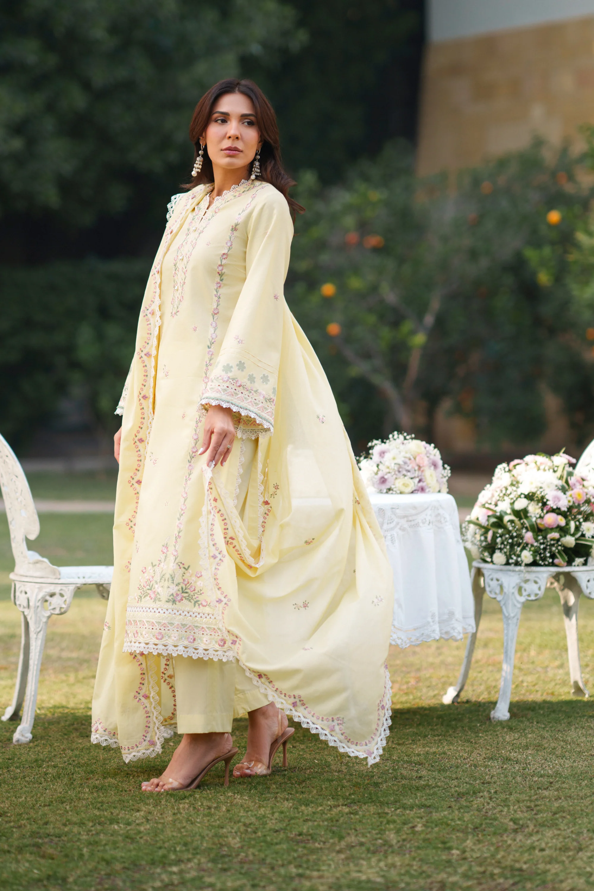 Soft Primrose - Luxury Lawn Suit - Image 4