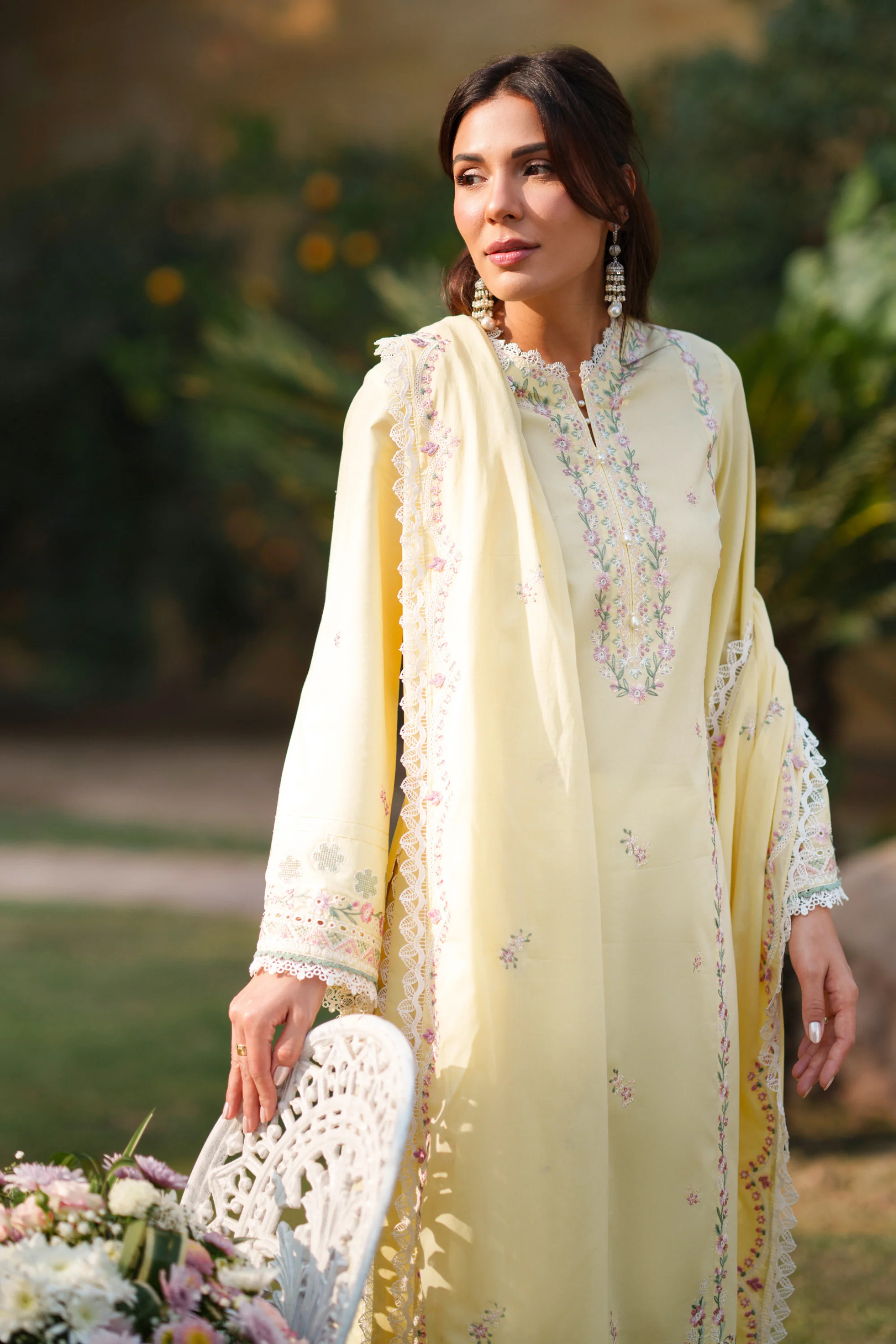 Soft Primrose - Luxury Lawn Suit - Image 5