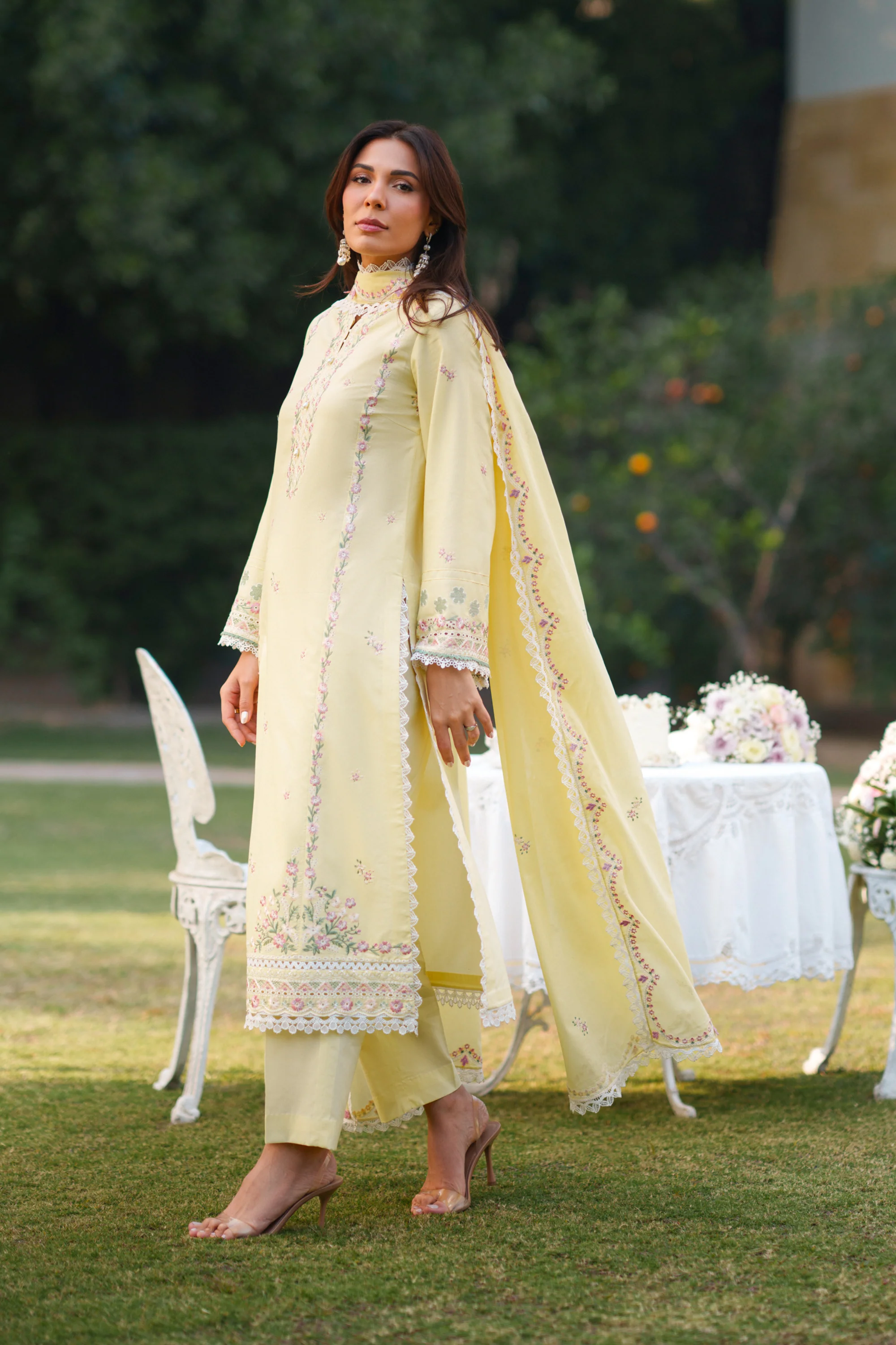 Soft Primrose - Luxury Lawn Suit - Image 6