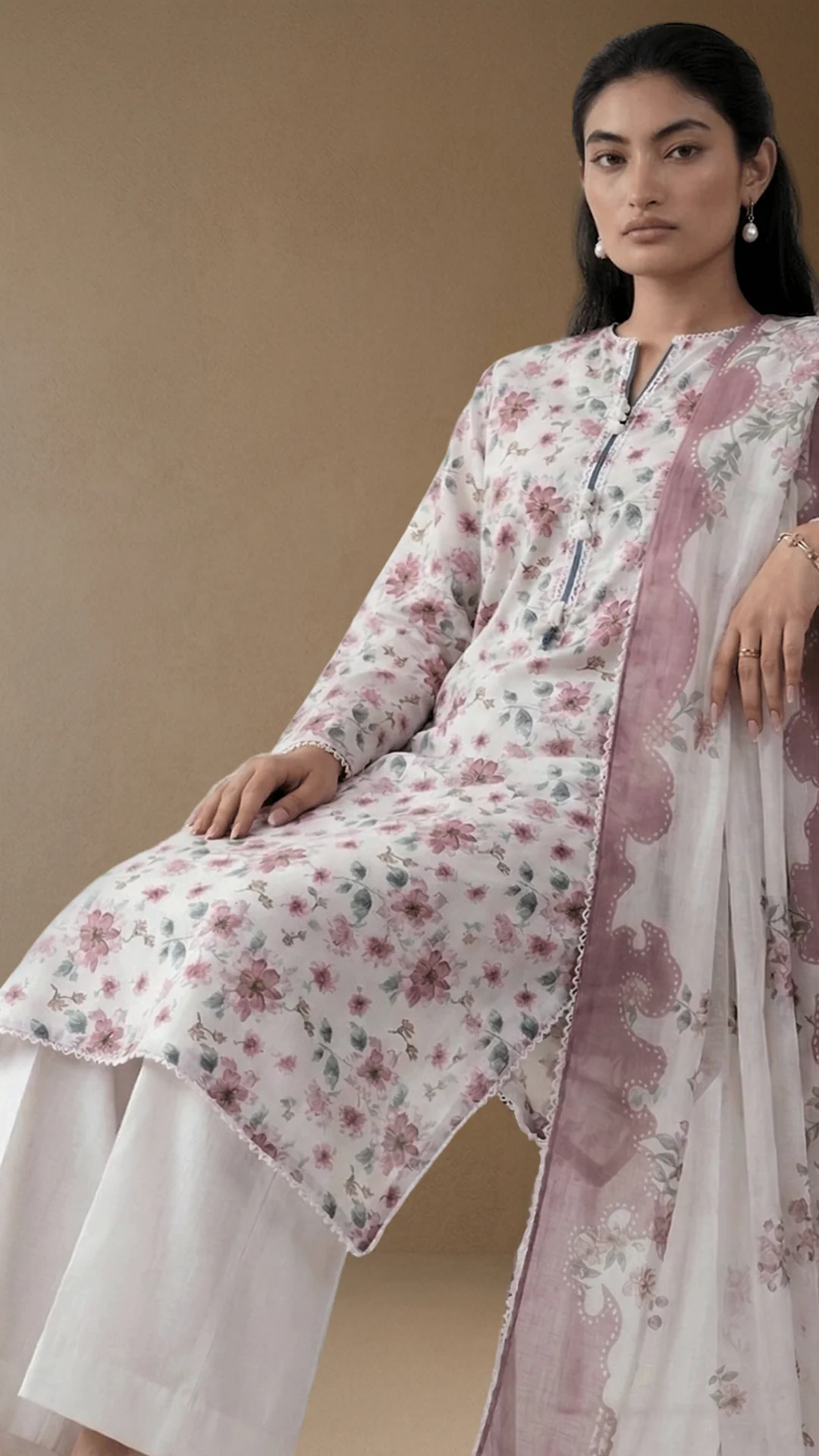 Brocade - Printed Lawn Suit - Image 5
