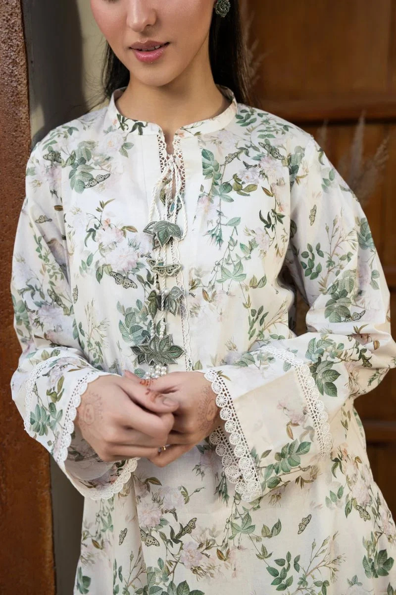 Feuille - Printed Lawn Suit - Image 11