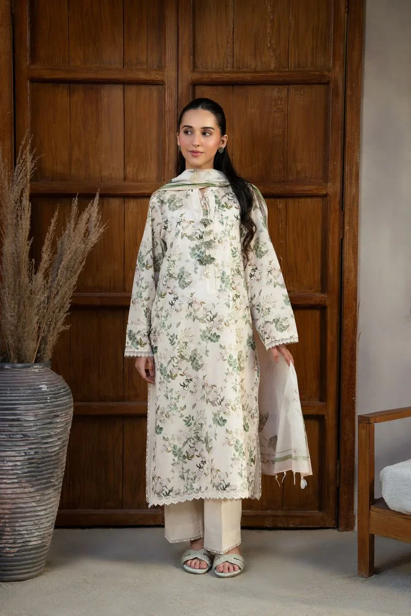 Feuille - Printed Lawn Suit - Image 9