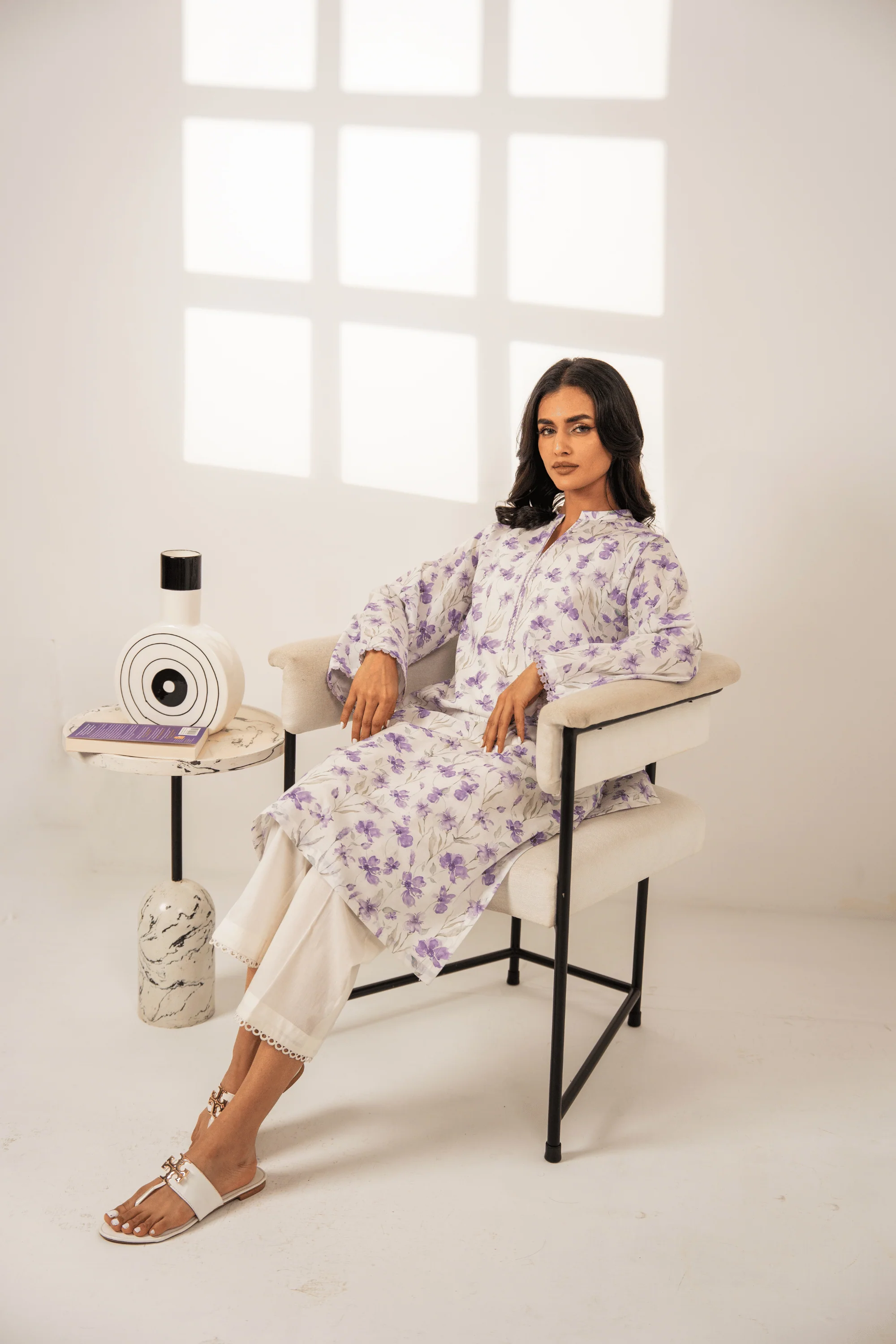 Floral Ink Kurta - Image 10