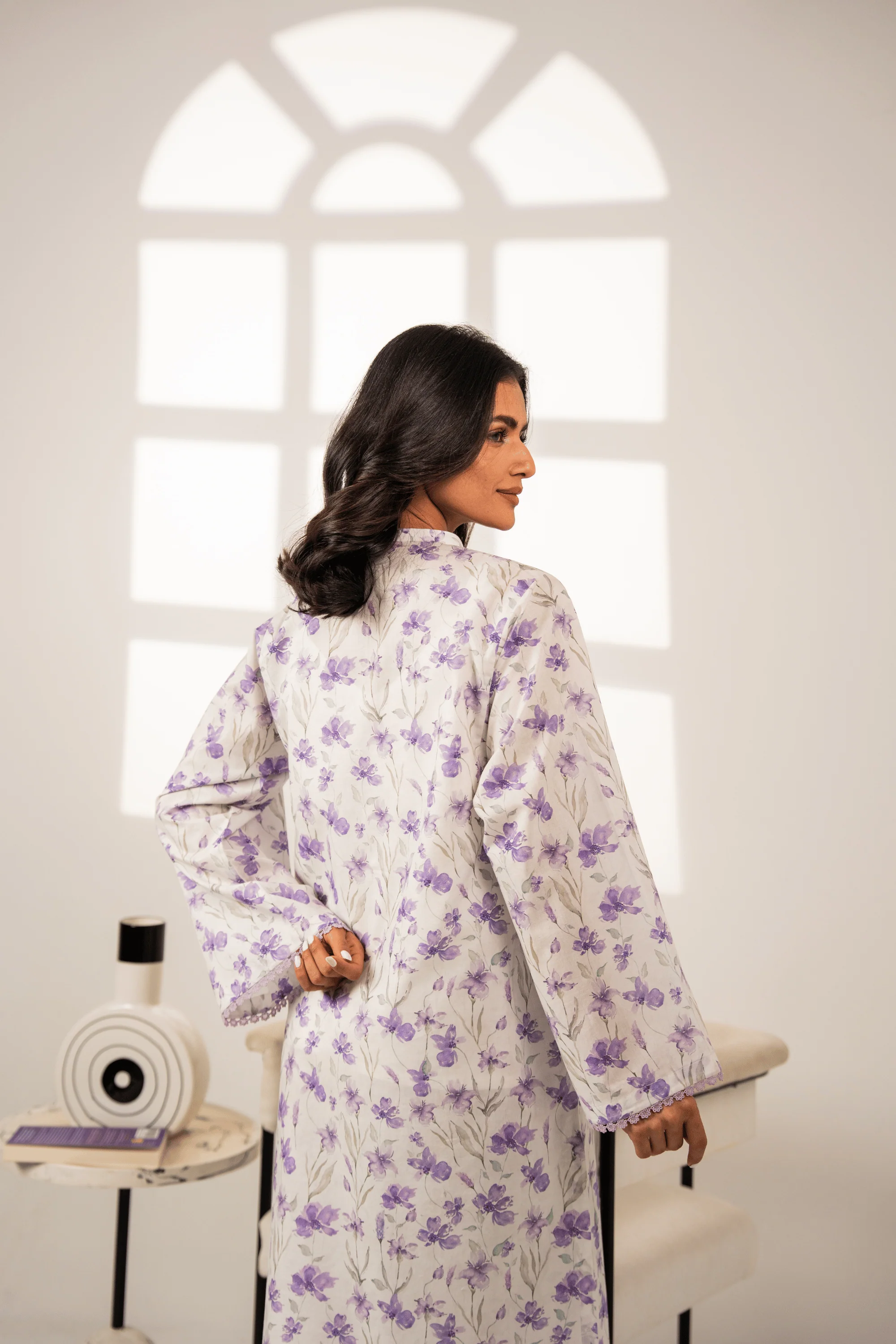 Floral Ink Kurta - Image 9