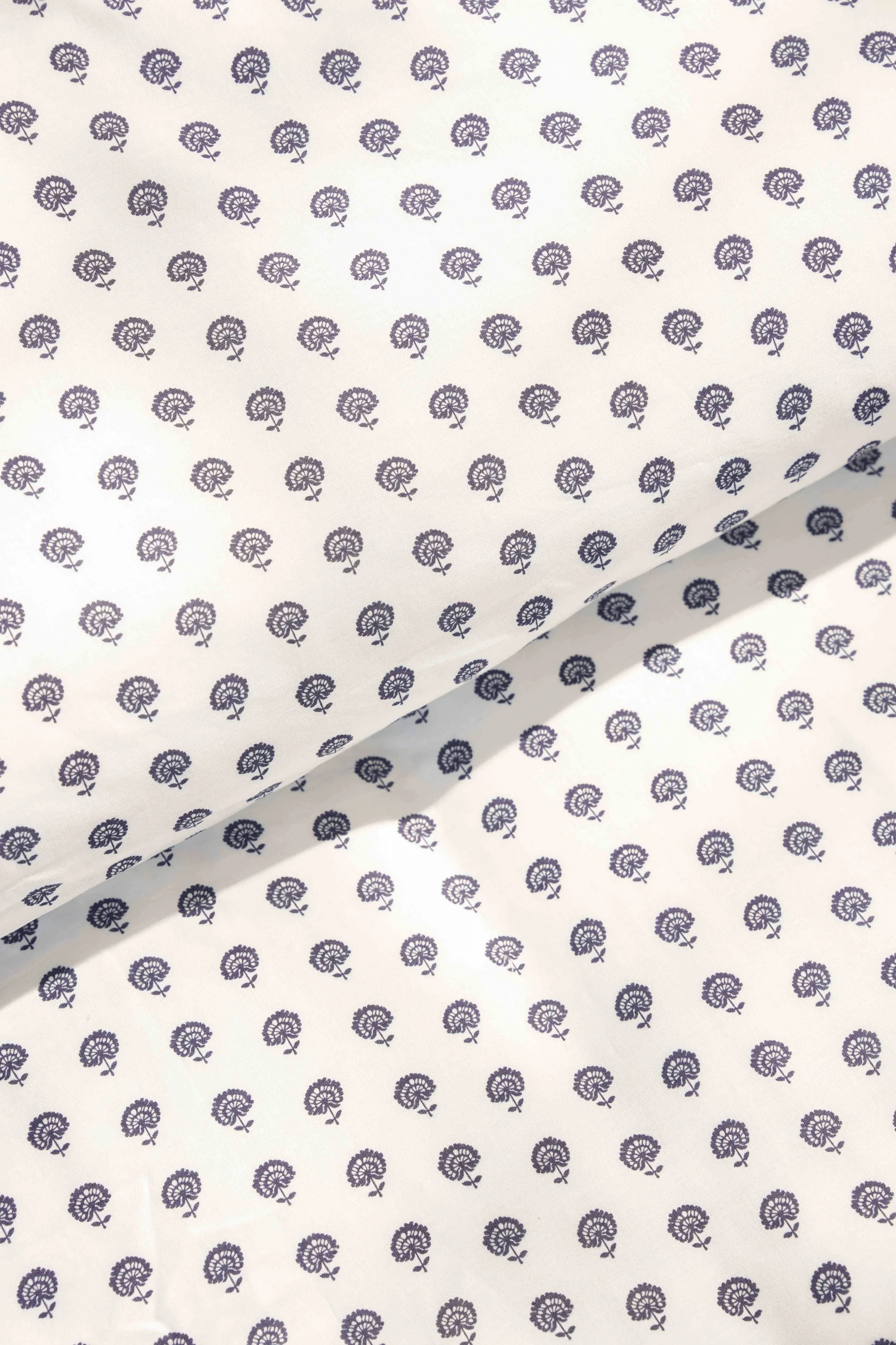 Indigo Medallion Percale Duvet Cover Set - Image 6