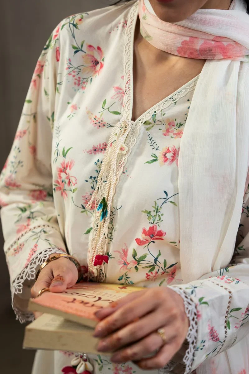 Jardin - Printed Lawn Suit - Image 3