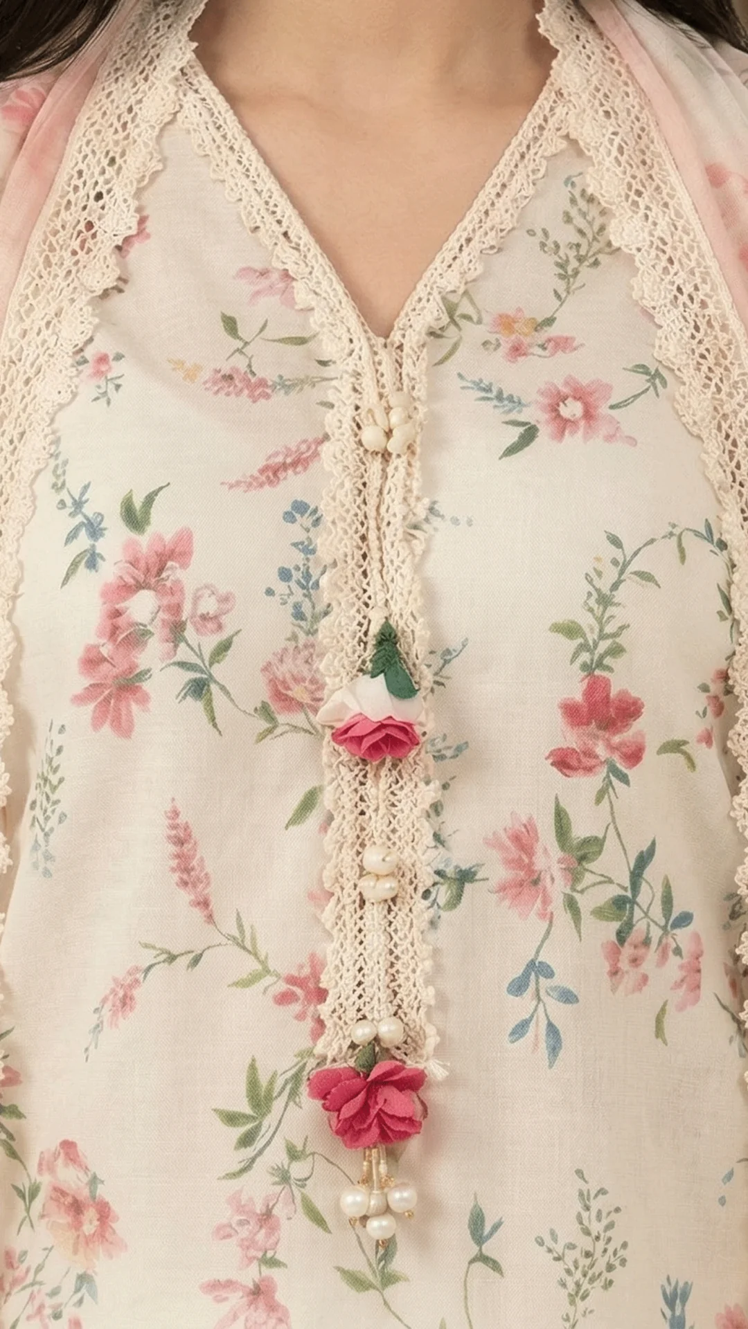 Jardin - Printed Lawn Suit - Image 4