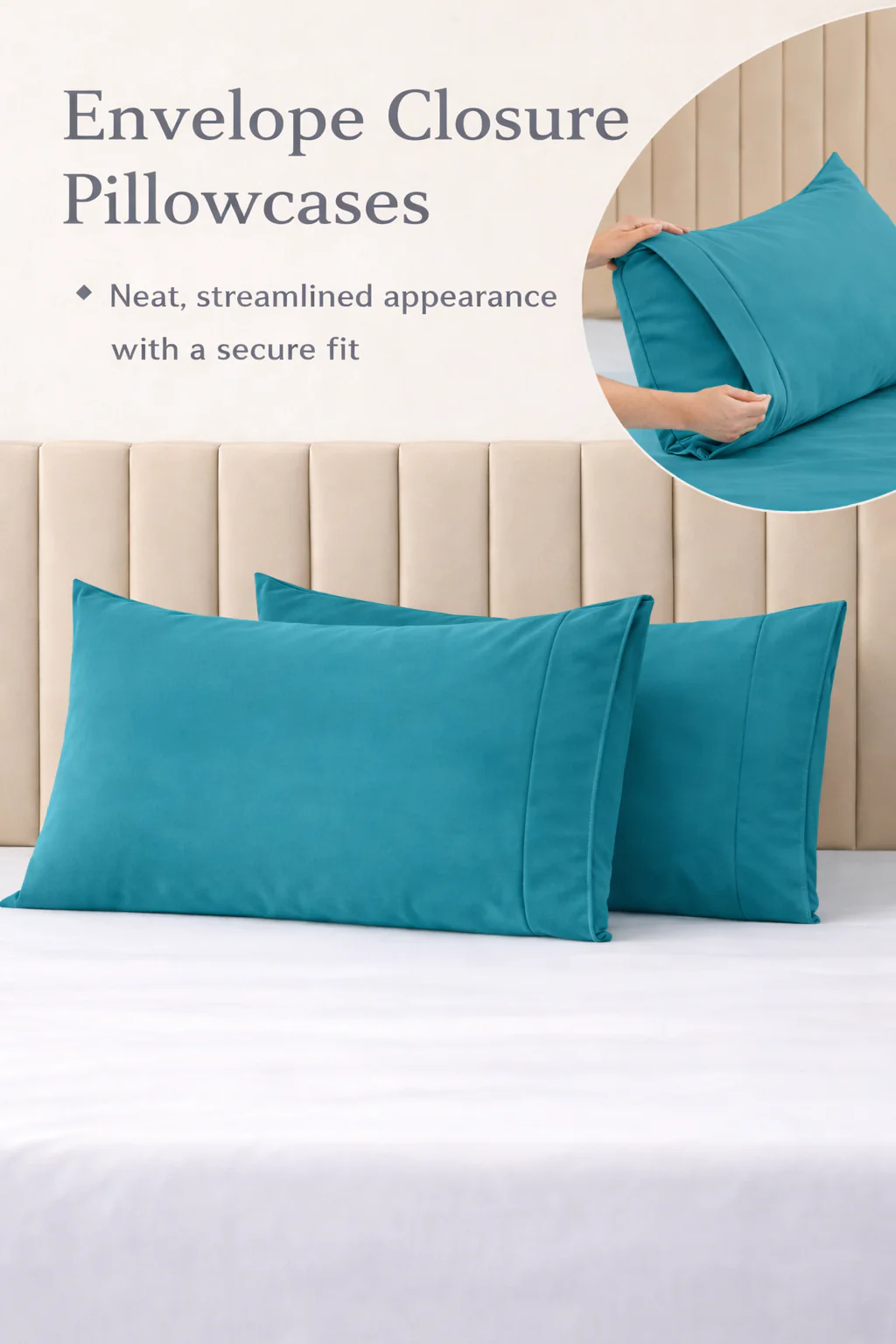 Luxe T400 Teal Bed Sheet Set - Image 3