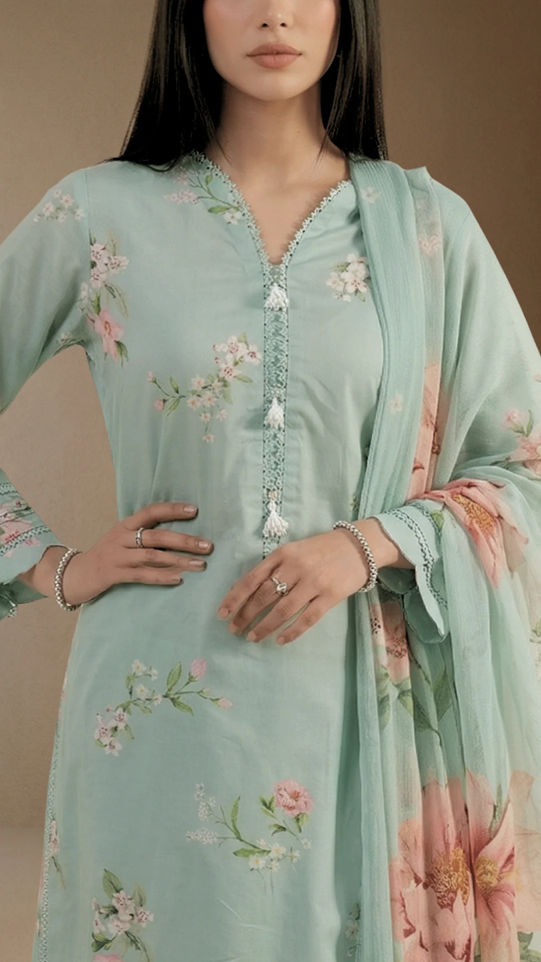 Odette - Printed Lawn Suit - Image 4