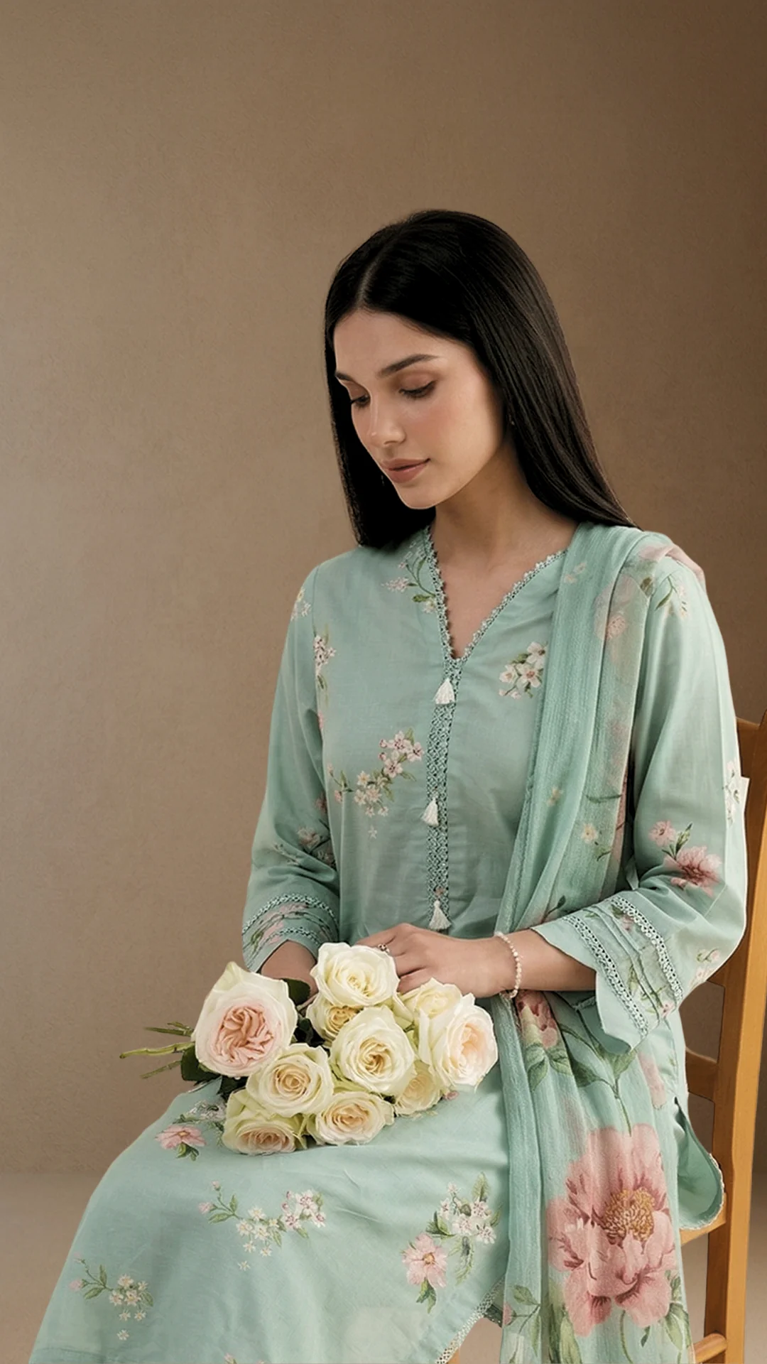 Odette - Printed Lawn Suit - Image 5