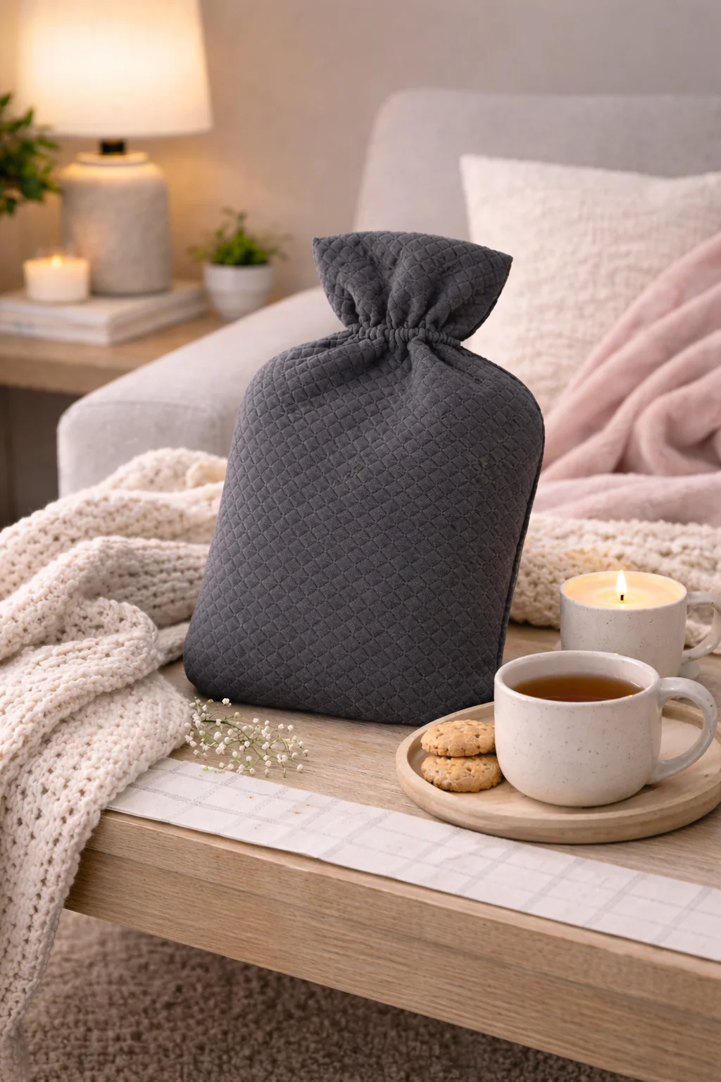 Quilted Hot Water Bottle Cover - Image 17