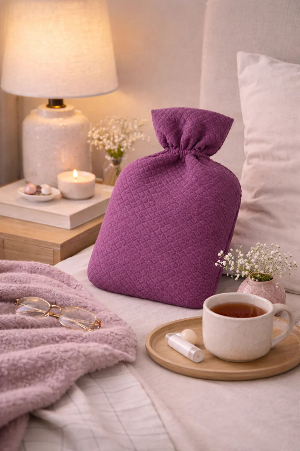 Quilted Hot Water Bottle Cover - Image 9