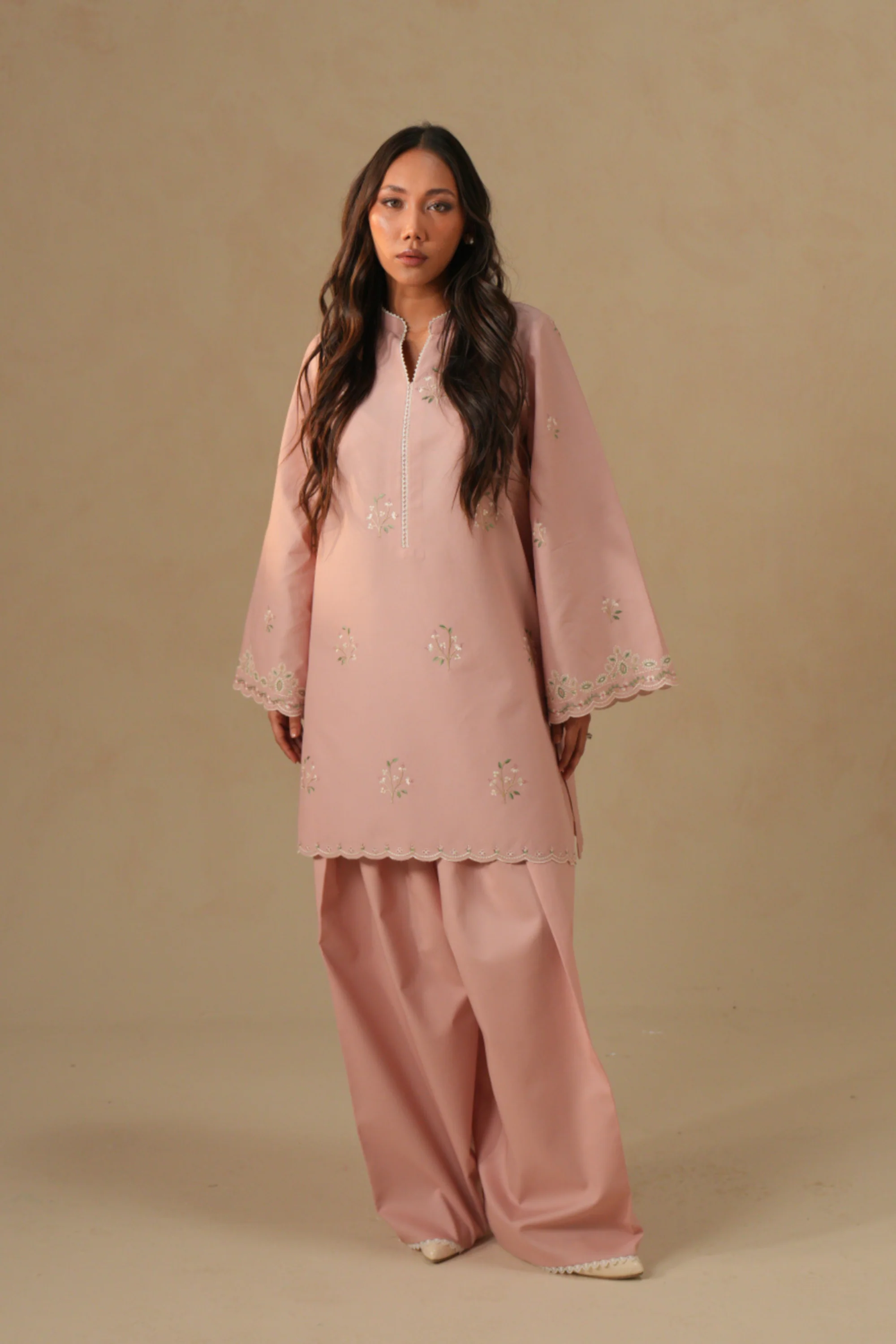 Rose Brocade Co-ord Set - Image 3