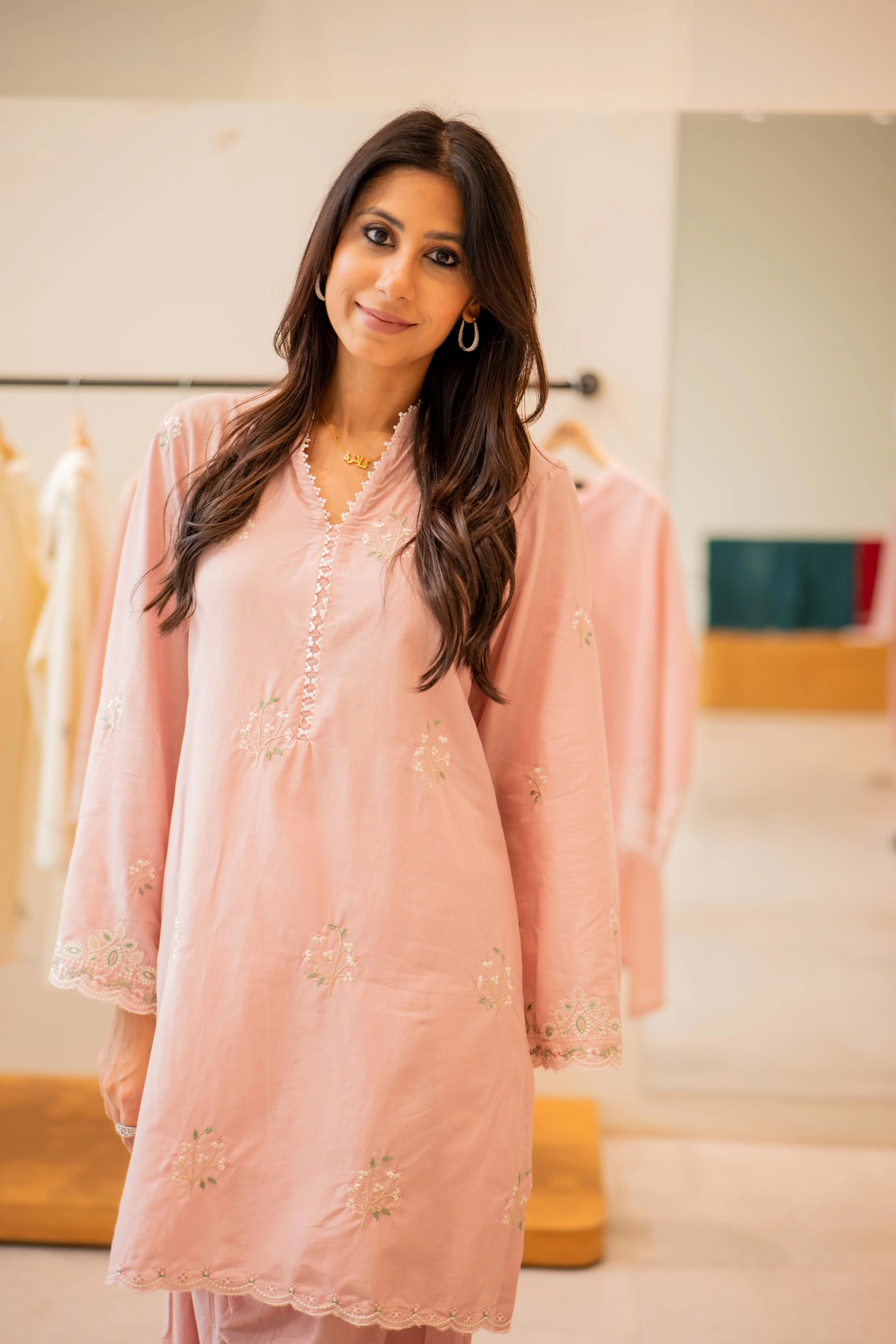 Rose Brocade Co-ord Set - Image 4
