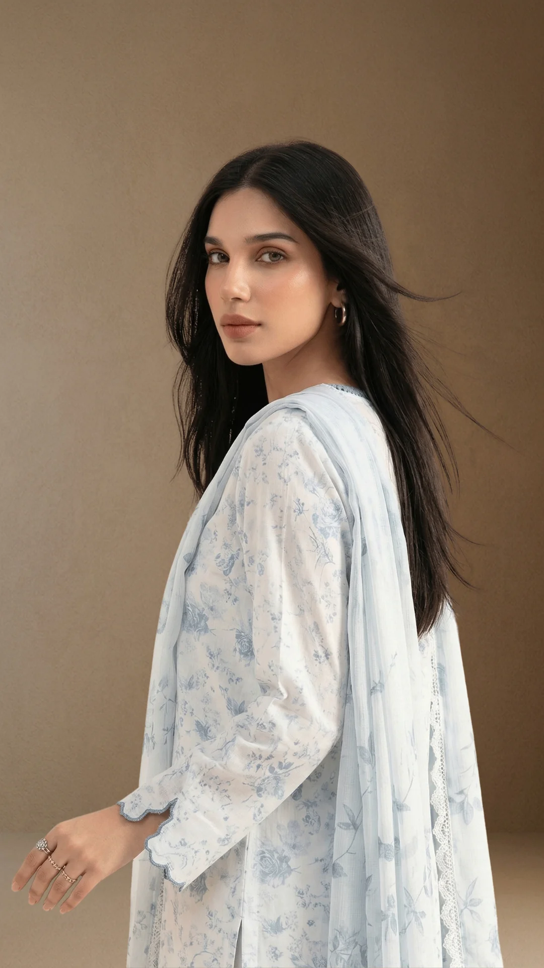 Soft Ciel - Printed Lawn Suit - Image 5
