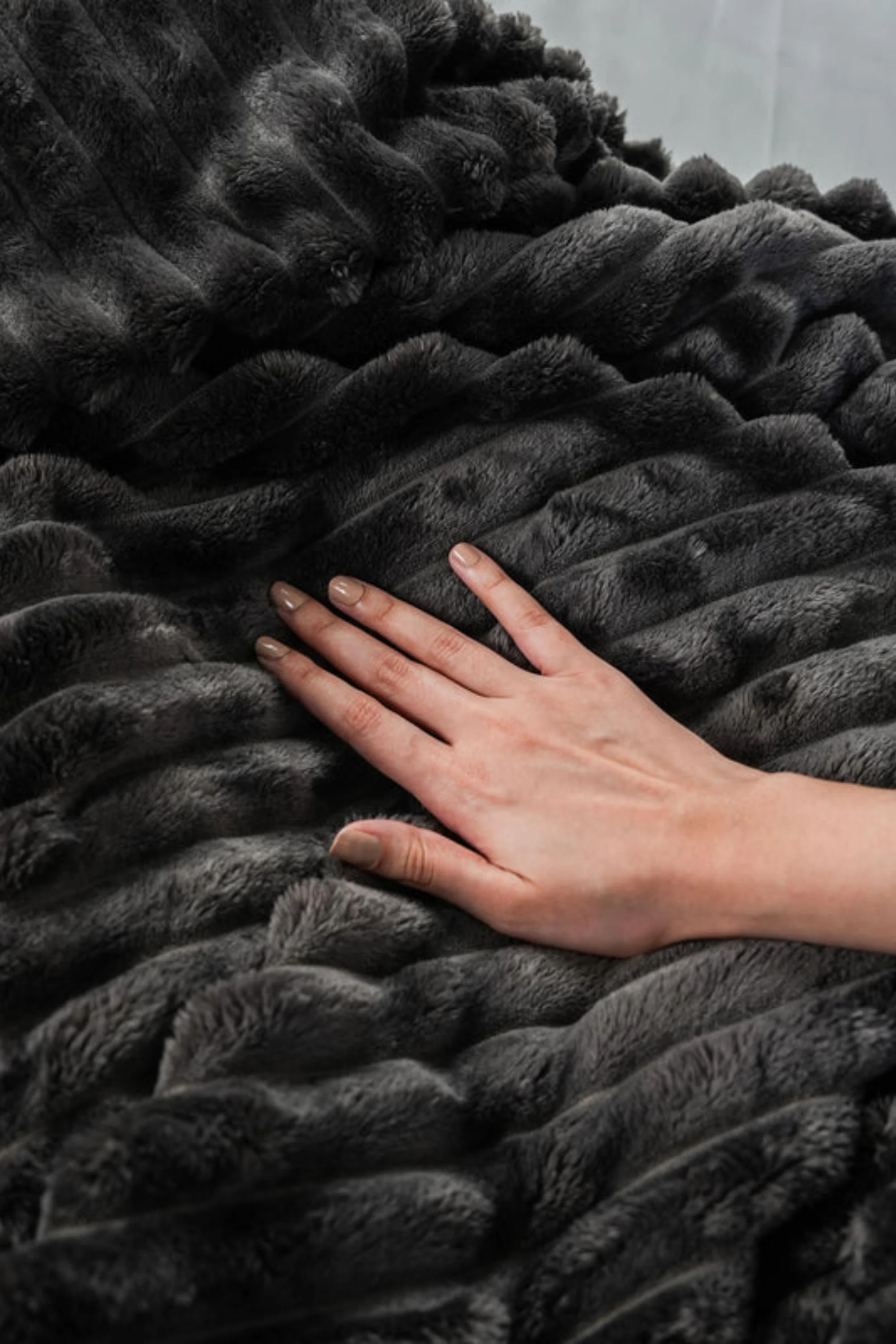 Striped Microfiber Plush Blankets - Image 3