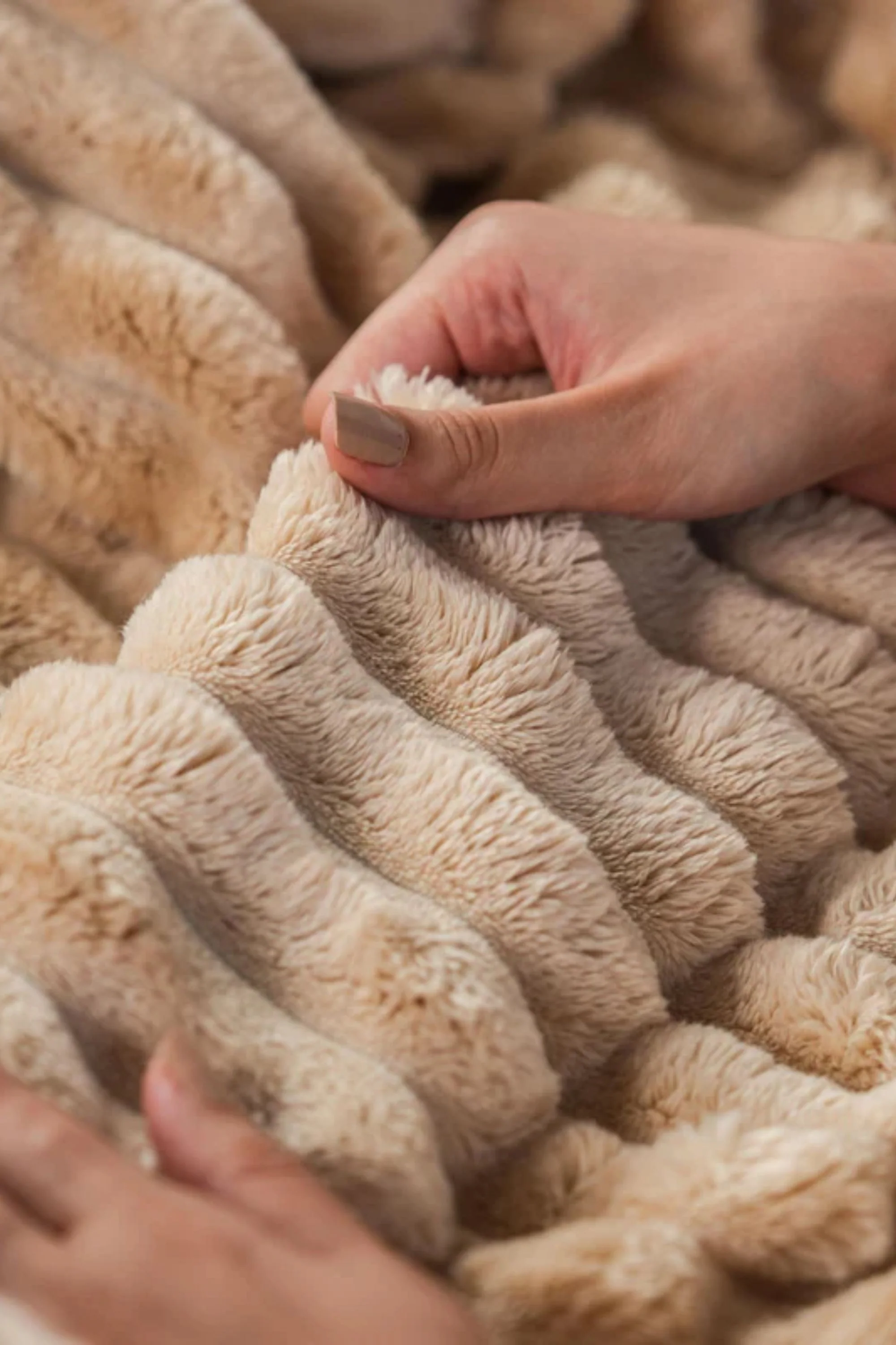 Striped Microfiber Plush Blankets - Image 7