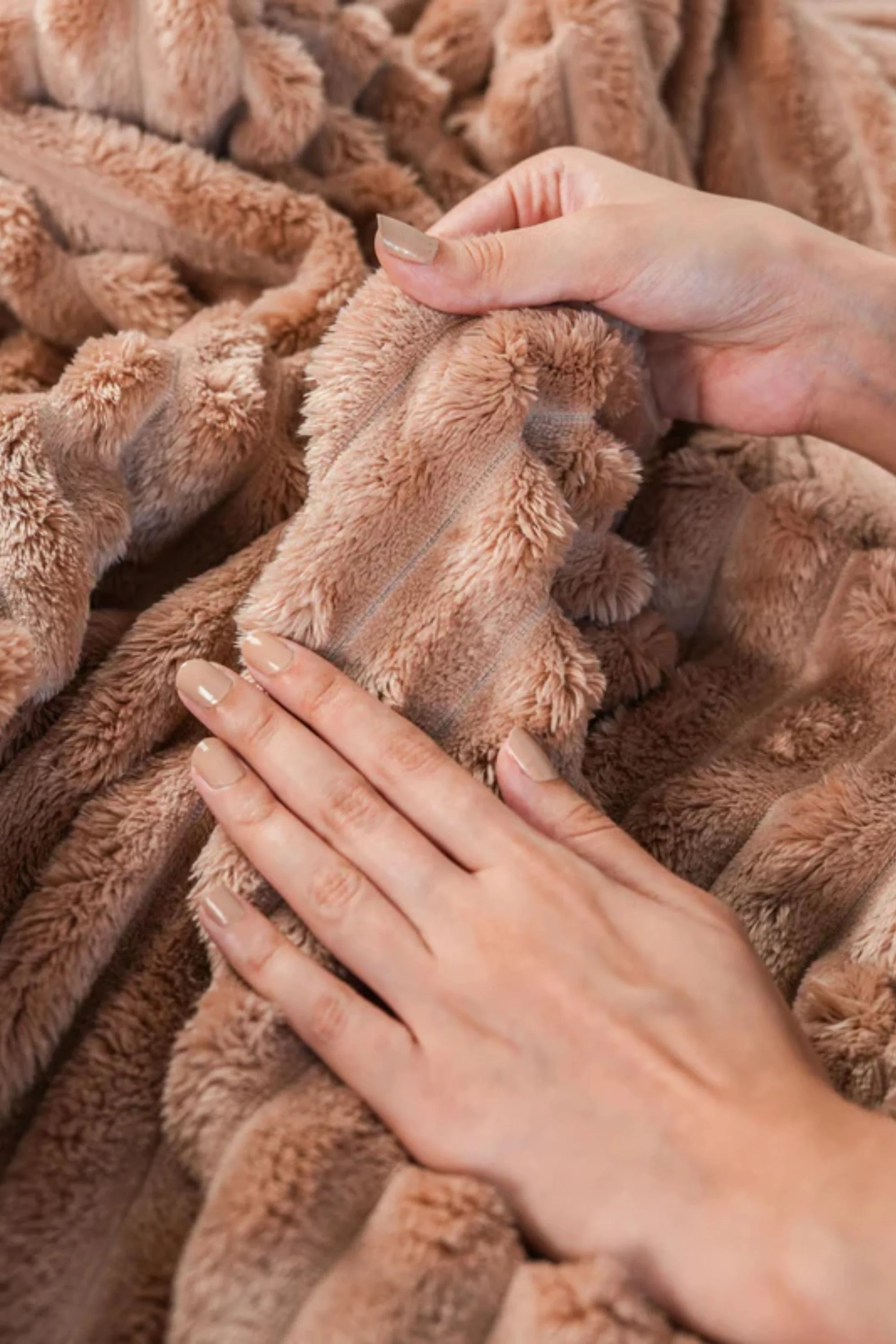 Striped Microfiber Plush Blankets - Image 9