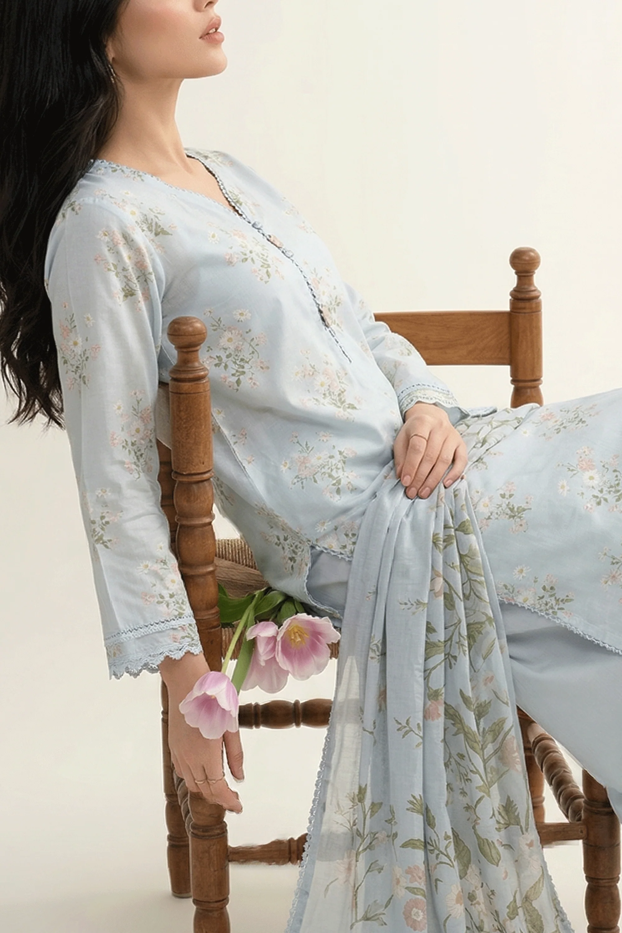 Zephyr - Printed Lawn Suit - Image 4