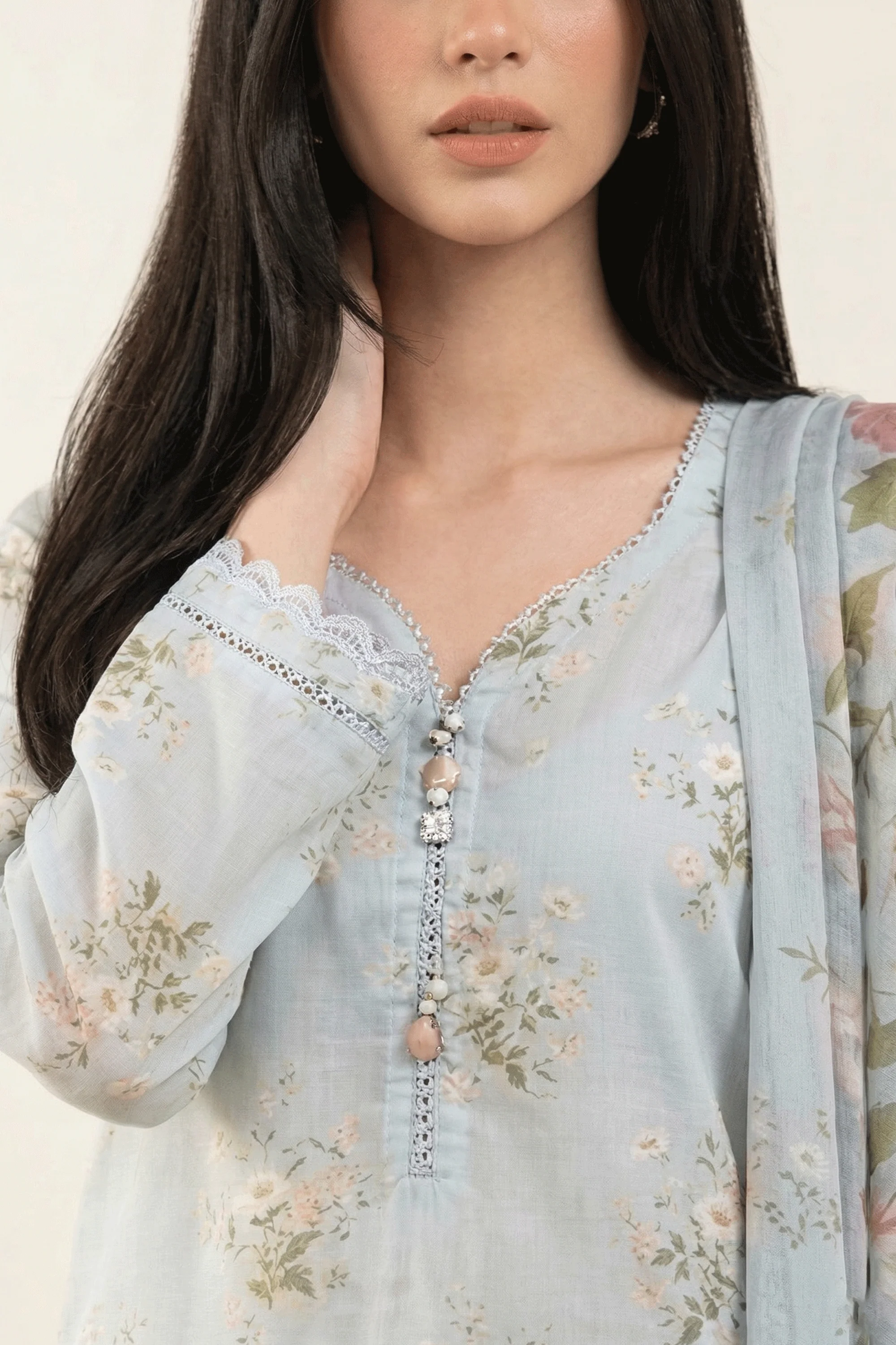 Zephyr - Printed Lawn Suit - Image 7